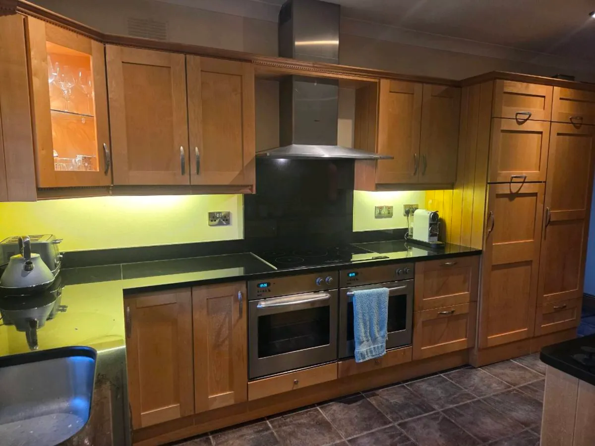 Solid Maple Fitted Kitchen with Island and dresser - Image 4