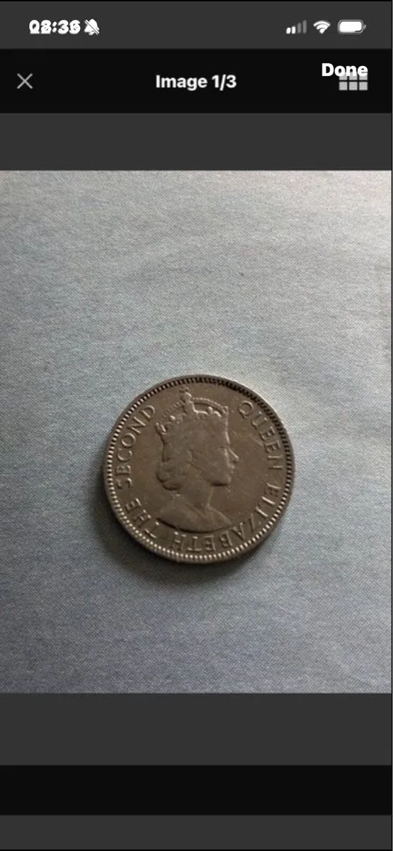 East Africa 1954 Fifty Cents/ Half Shilling - Image 1