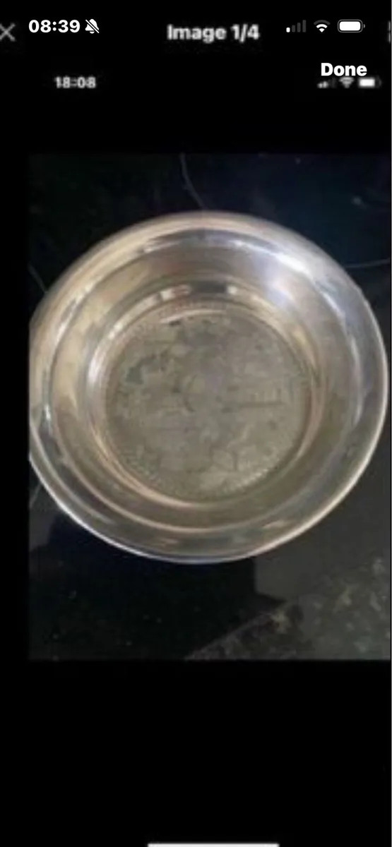 Silver Plated Wine Bottle Coaster - Image 1