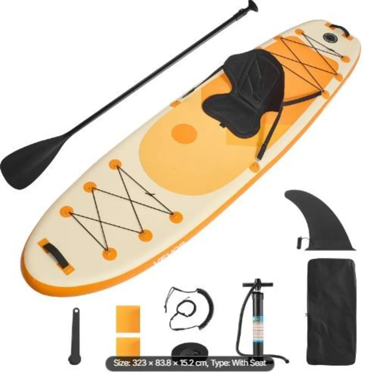 Inflatable Paddle Board with Seat - Image 1