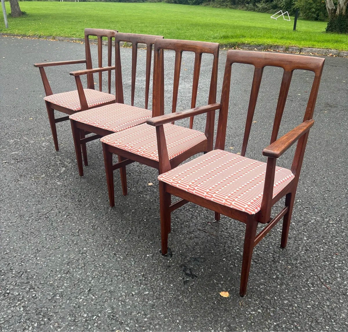 Mid-Century Teak Younger Dining Chairs x4 c1970 - Image 1