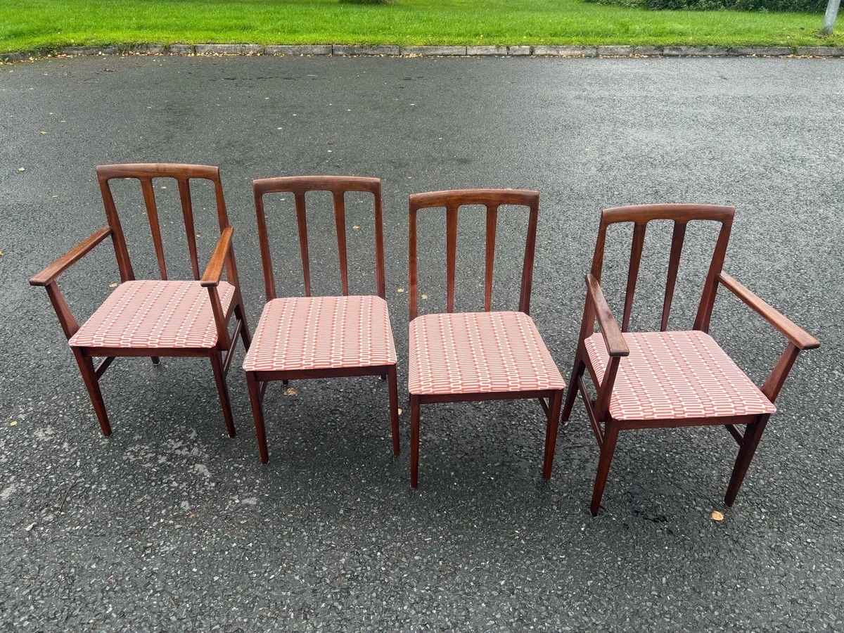 Mid-Century Teak Younger Dining Chairs x4 c1970 - Image 2