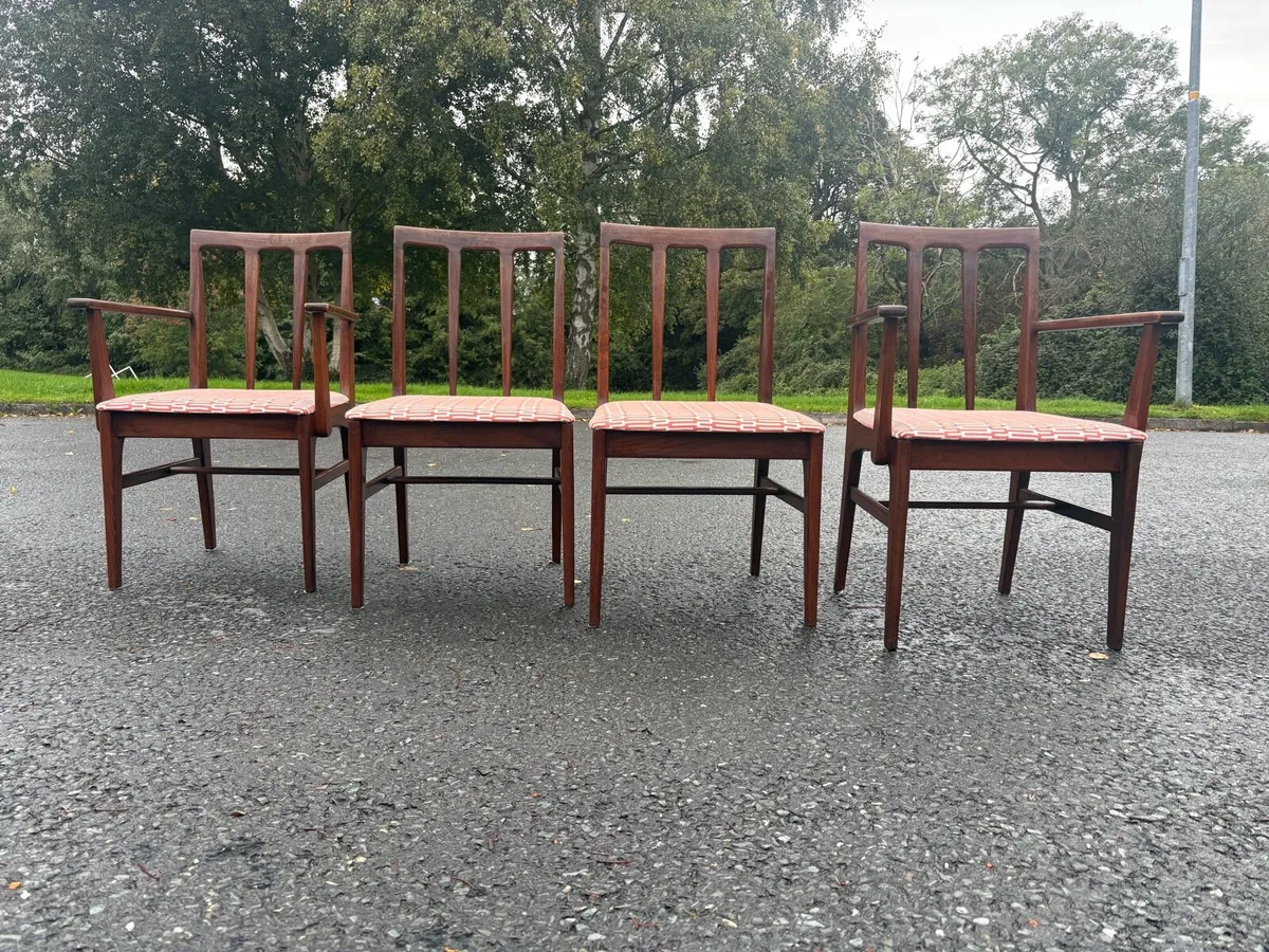 Mid-Century Teak Younger Dining Chairs x4 c1970 - Image 3