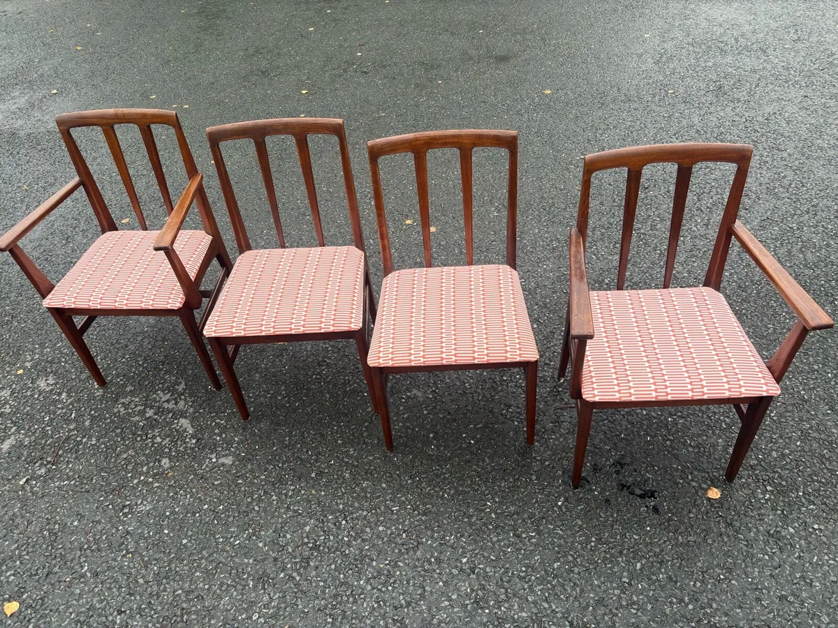 Mid-Century Teak Younger Dining Chairs x4 c1970 - Image 4