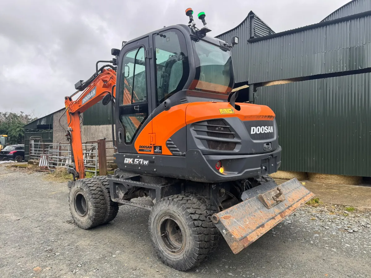 2023 Doosan DX 57 W - 7 Wheeled Excavator (Duck) - Image 2