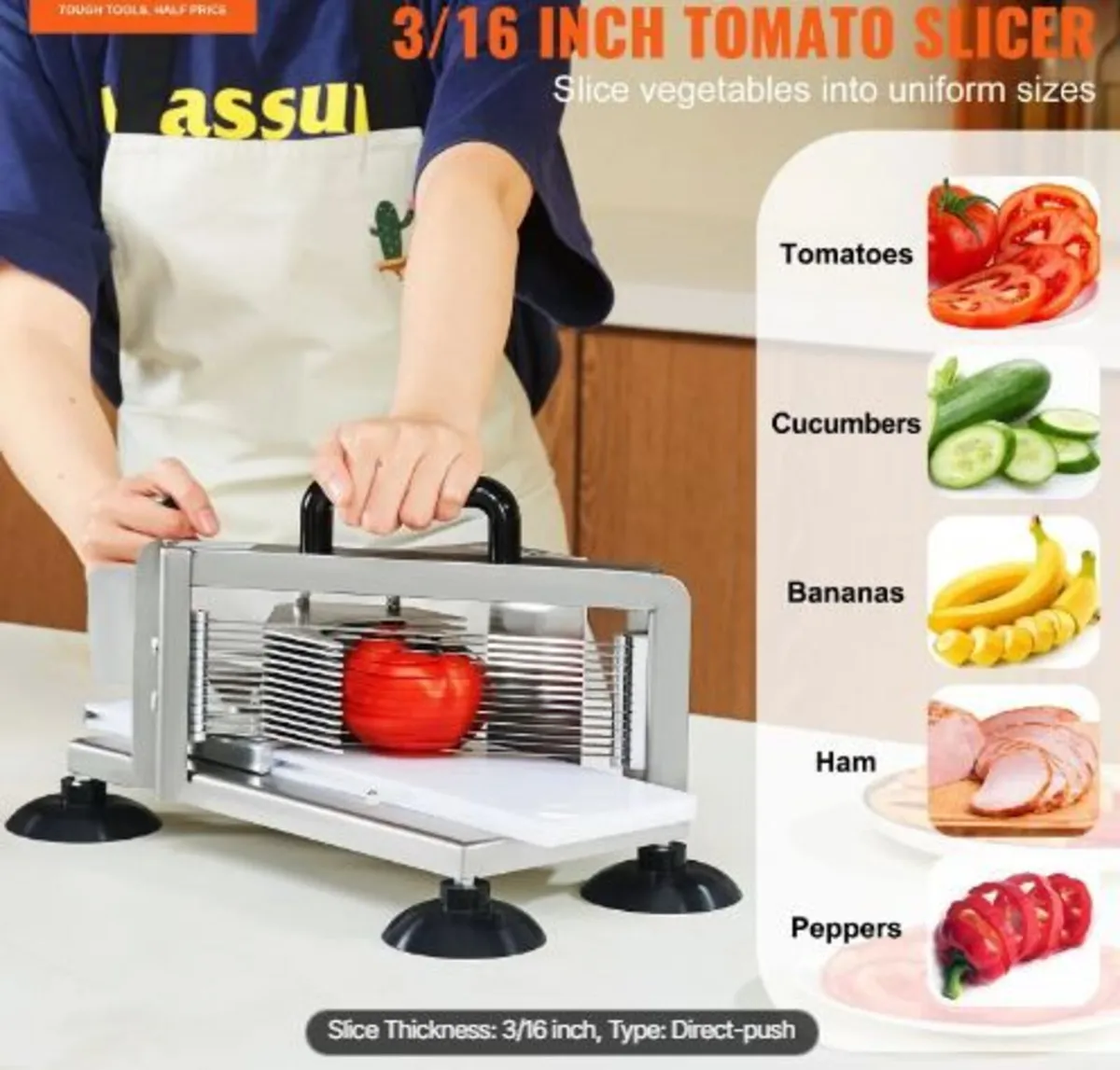 Commercial Tomato Slicer, 3/16 inch - Image 1