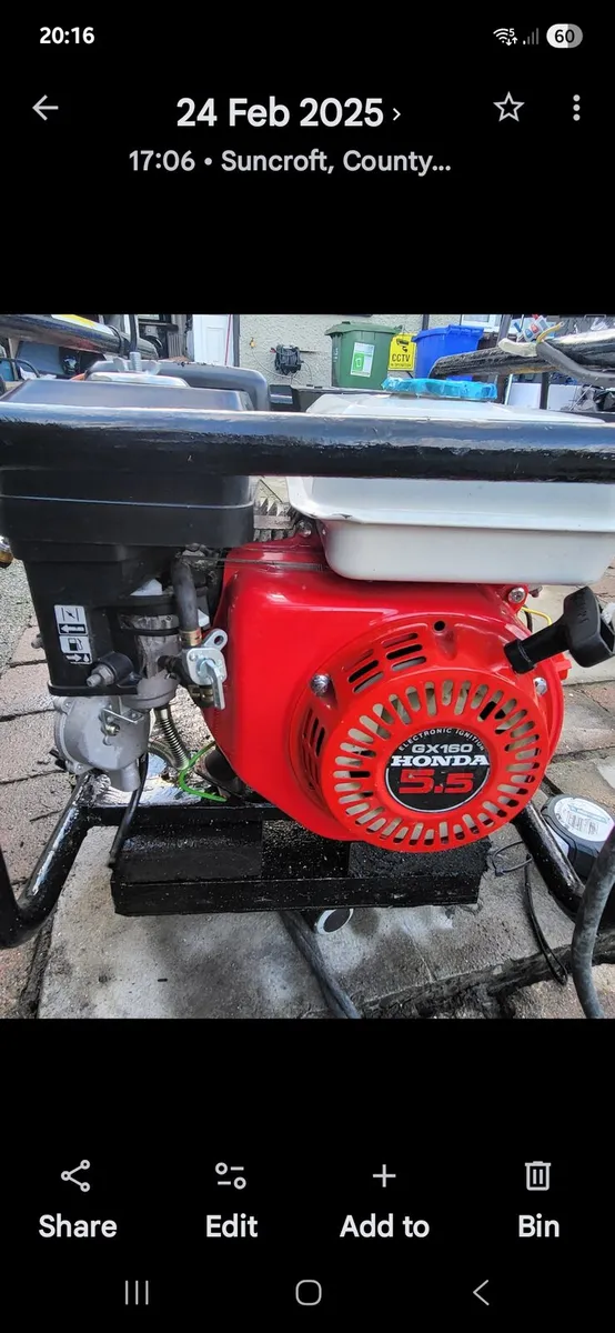 honda stephill 220v dual fuel generator - Image 1