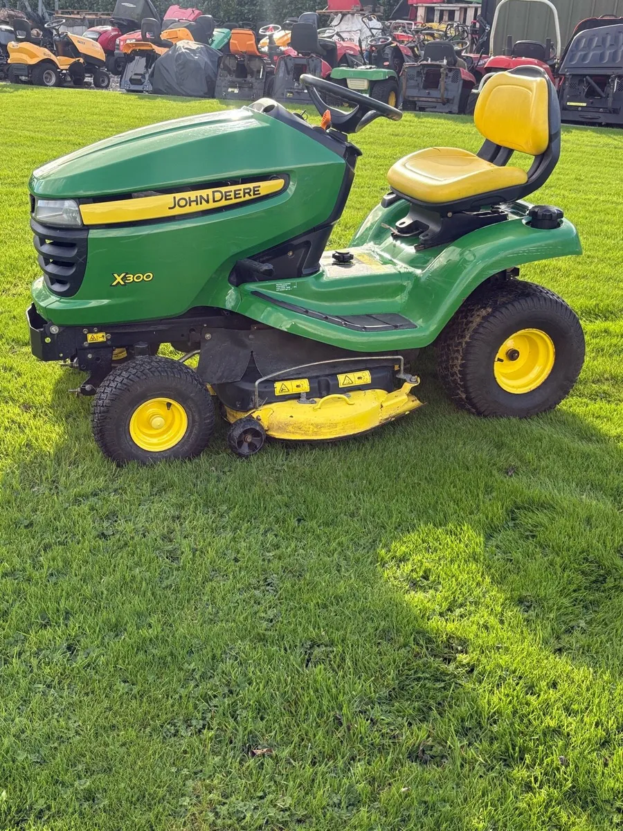 John Deere x300 ride on - Image 1