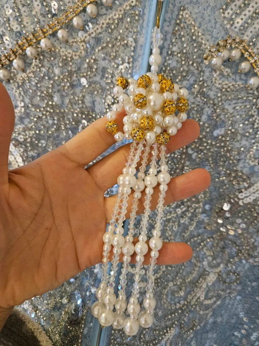 Elegantly Blue Handmade Chinese Dress - Image 3