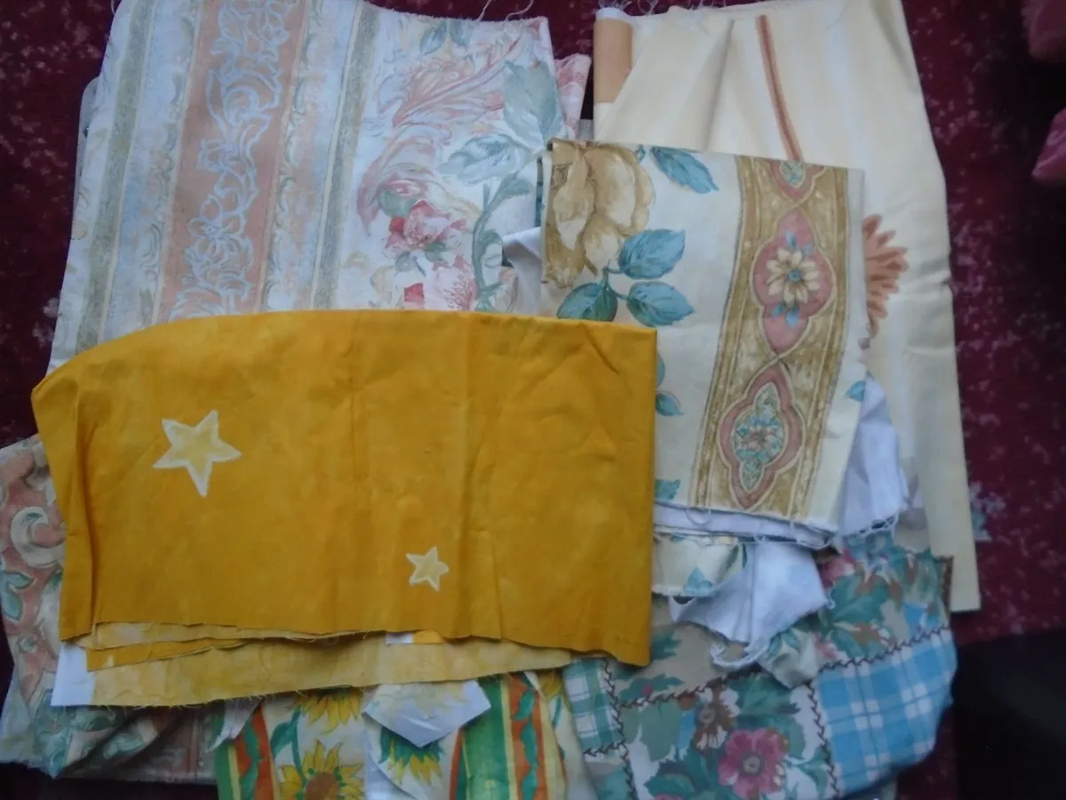 Fabric remnants, Fabric, Crafts, Sewing - Image 1