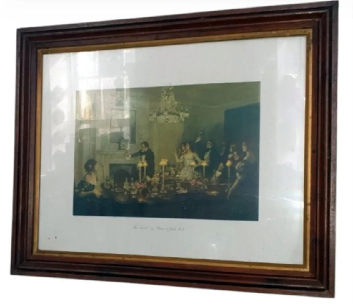 Vintage Framed Art Print-'The Toast' Richard Jack - Image 3