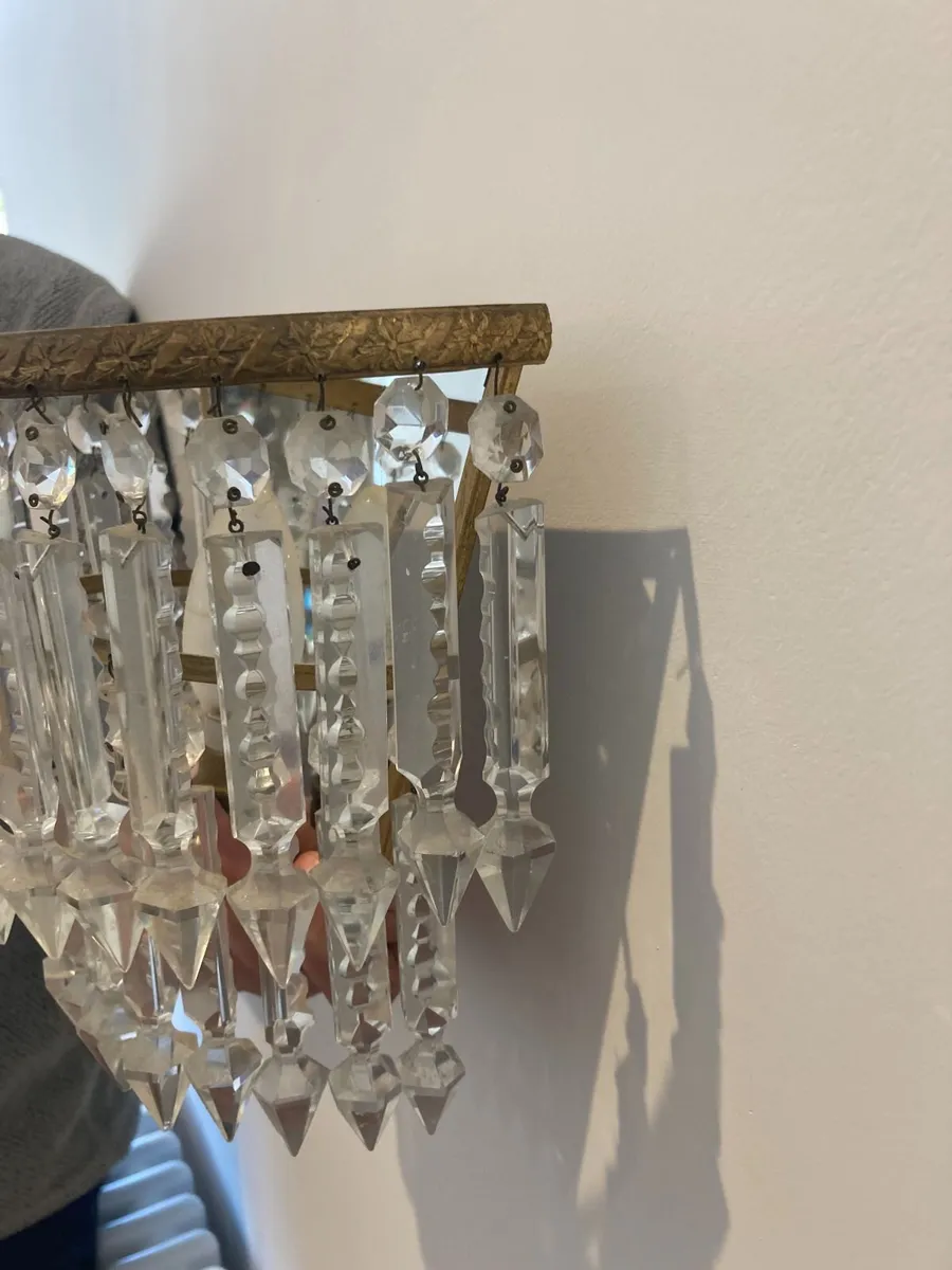 Vintage Wall Light - Crystal - Image 2