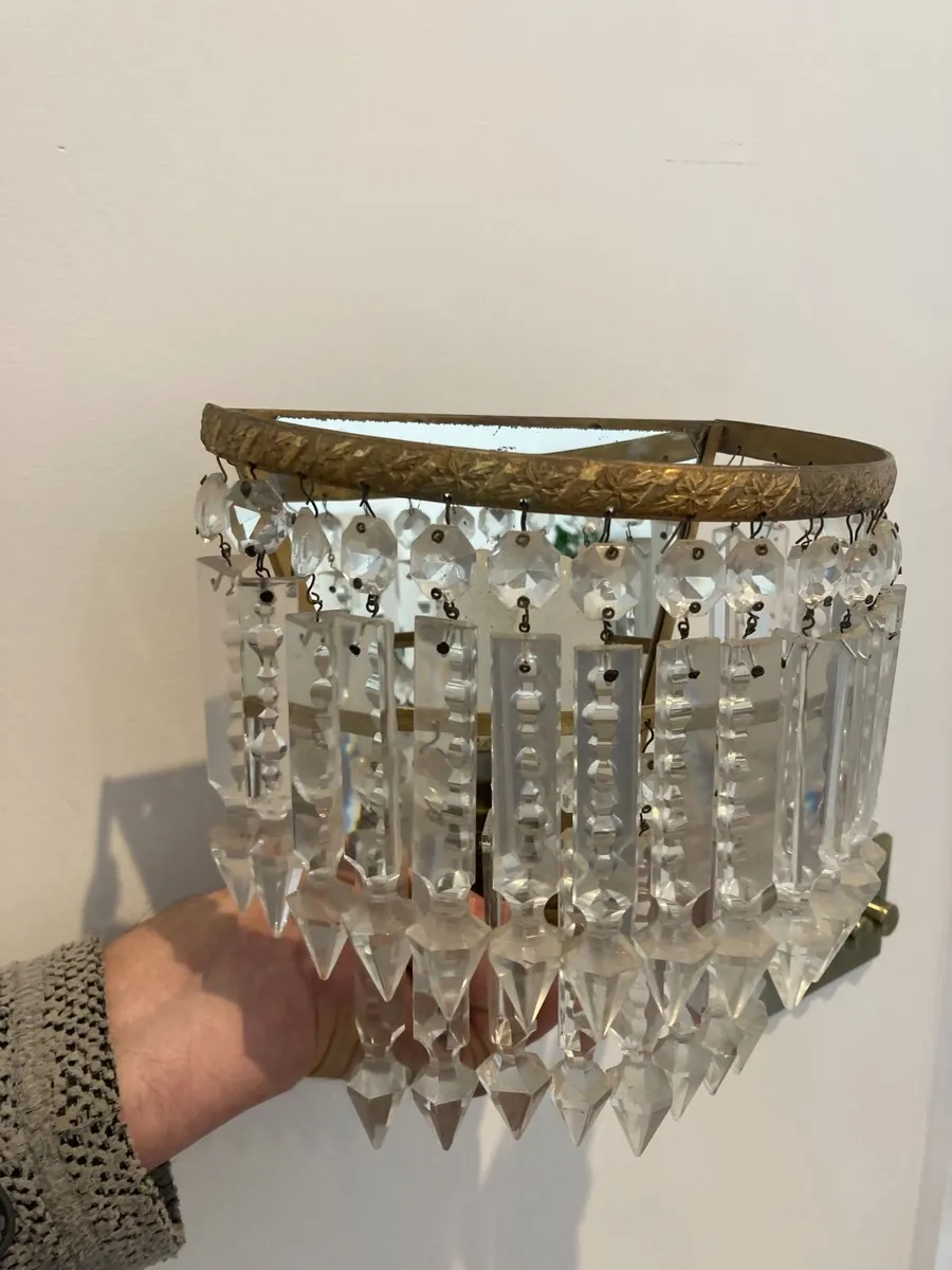Vintage Wall Light - Crystal - Image 3