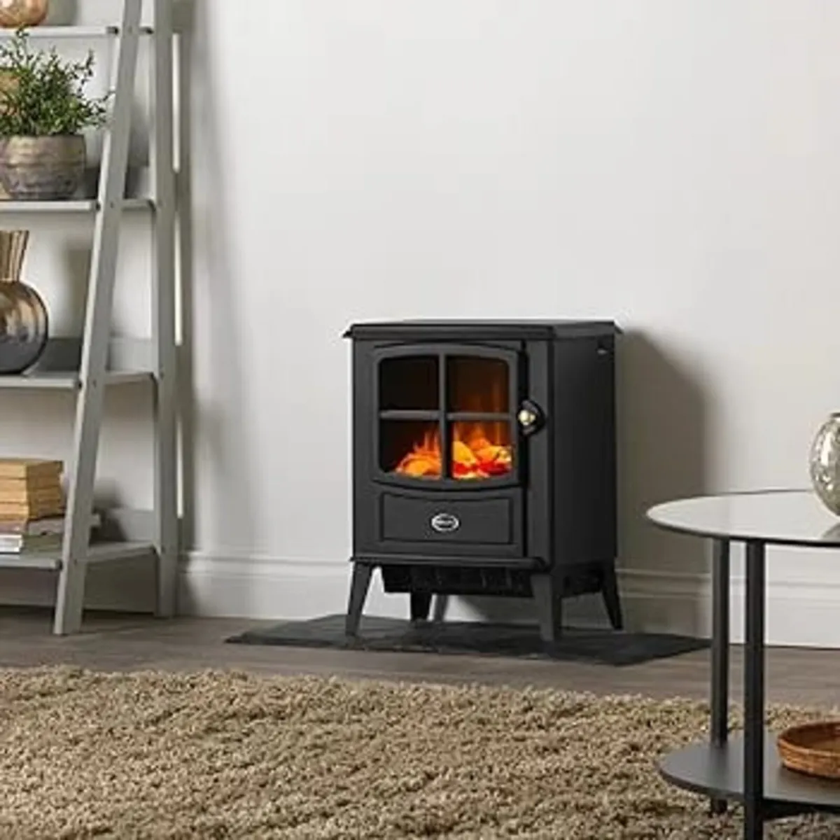 Brayford Optiflame Freestanding Electric Stove, Bl - Image 2