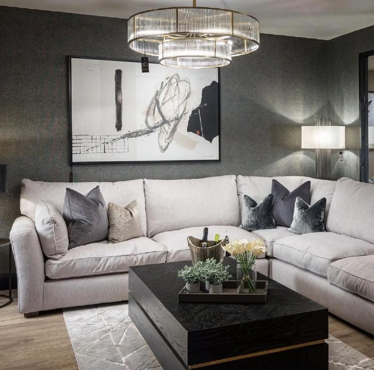 Westbridge large corner sofa couch ex showroom - Image 1