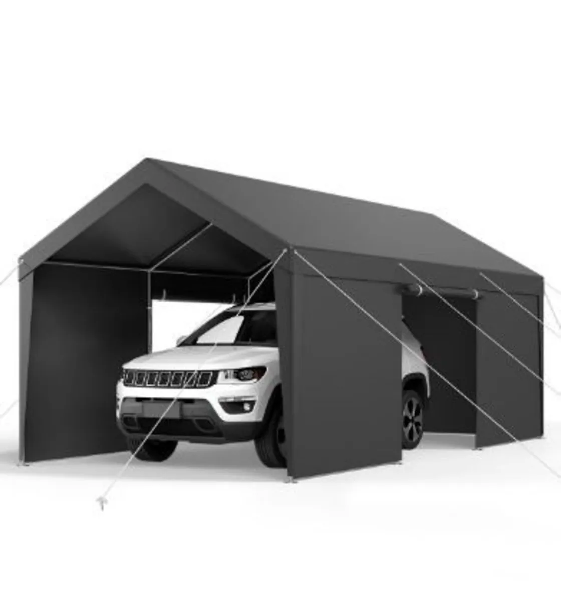 Carport, 12 x 20 FT Outdoor Car Canopy, - Image 2