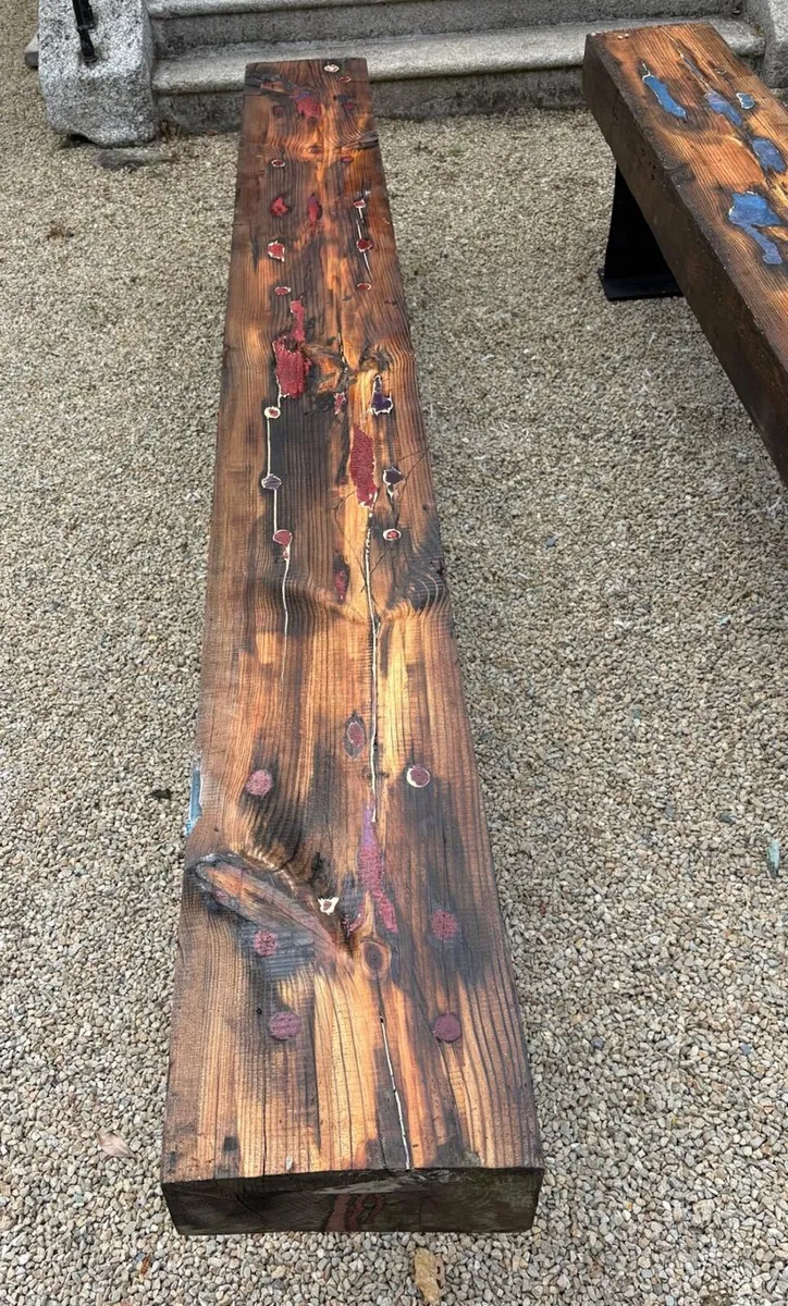 Victorian Oak Wooden Beams - Image 2