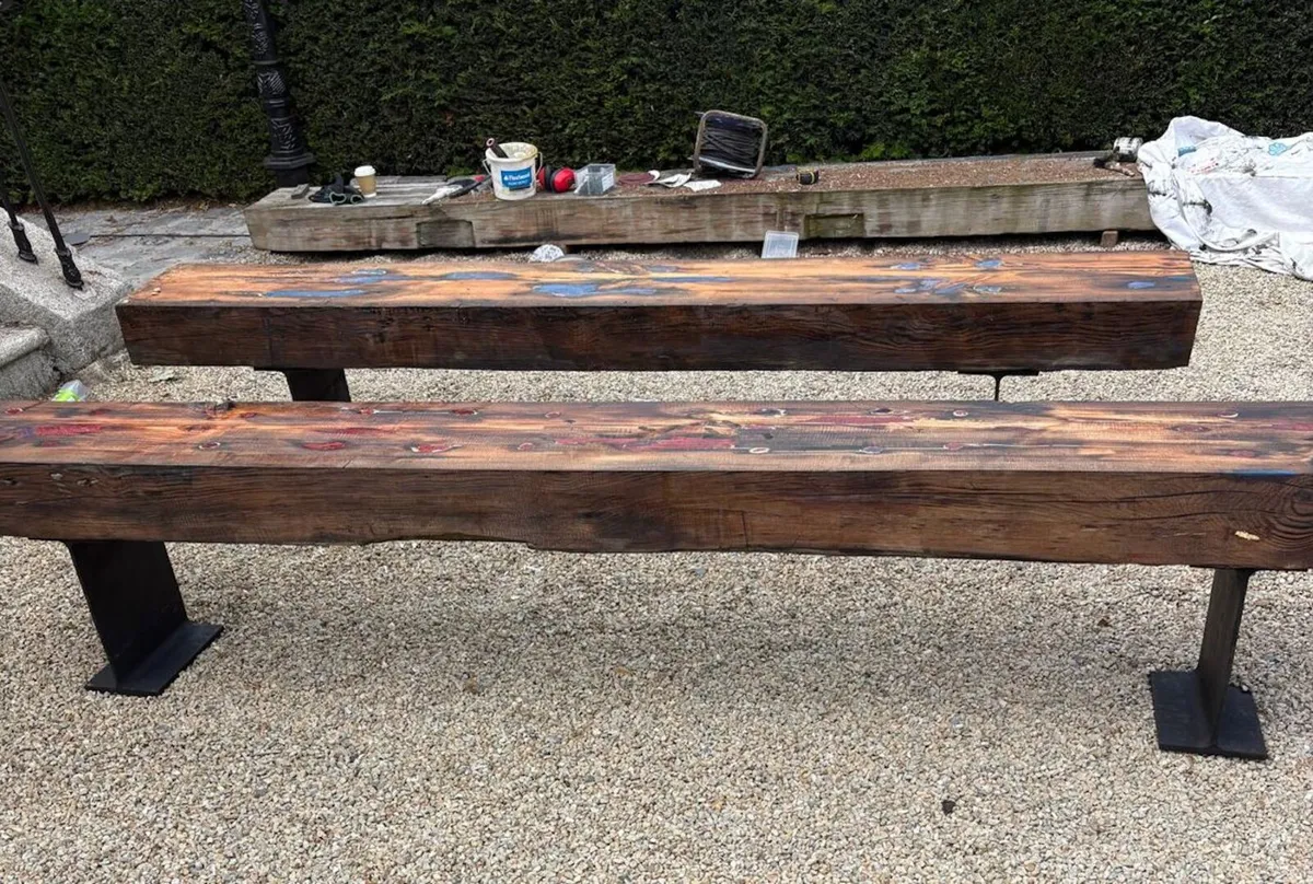 Victorian Oak Wooden Beams - Image 1