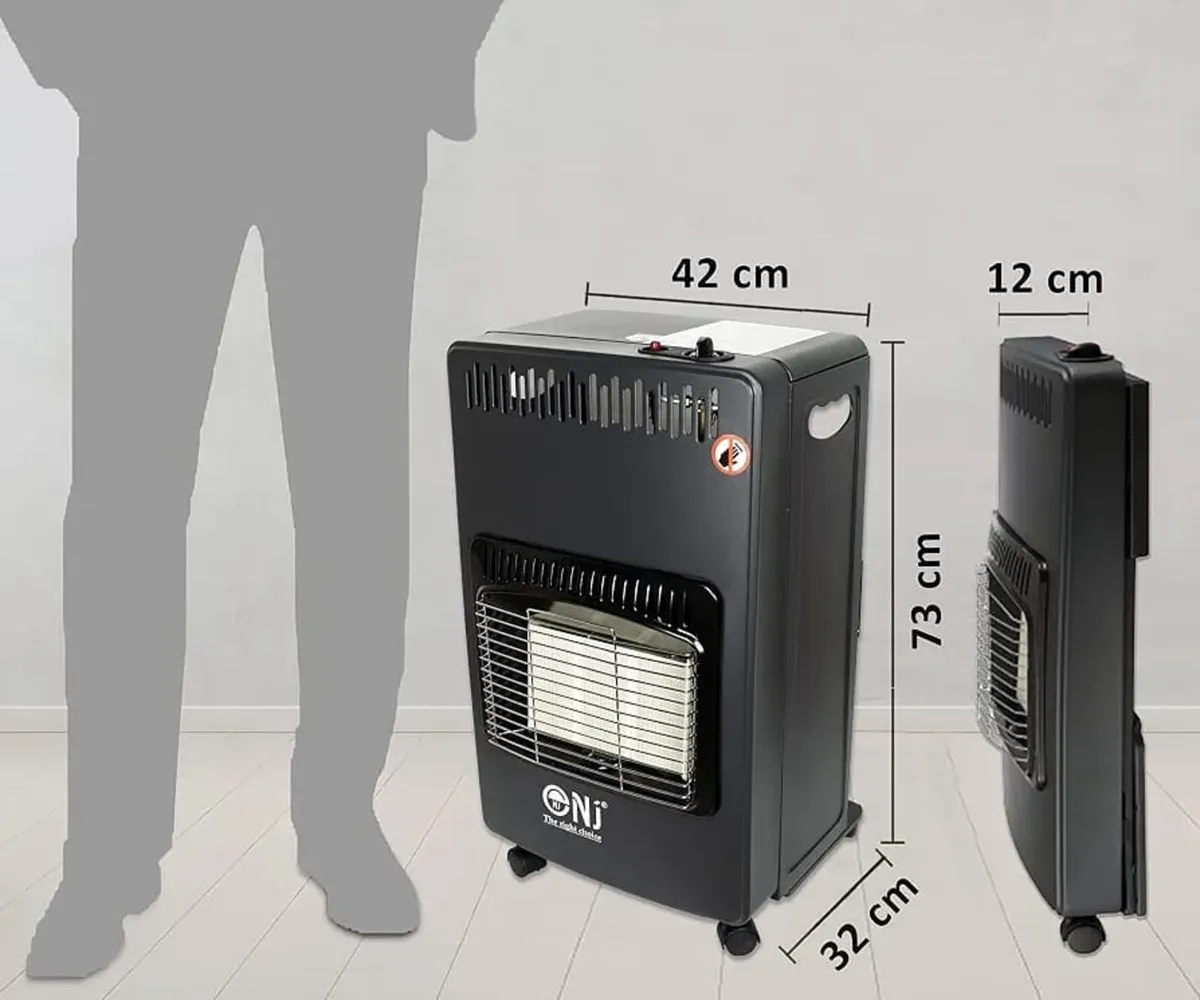 Gas Heater Indoor Mobile Foldable 4.2kW Regulator - Image 2