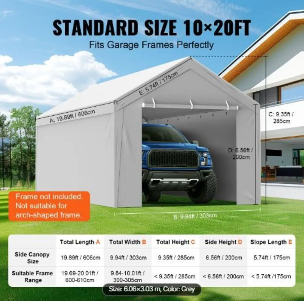 Carport Replacement Canopy Cover Top - Image 3