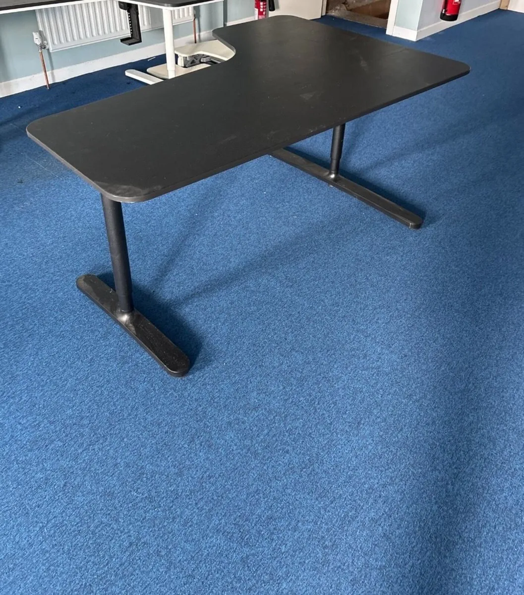 Black Corner Office Desks for Sale - Image 3