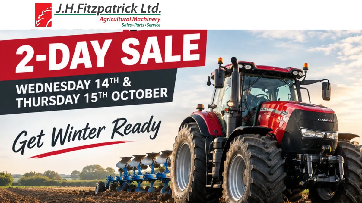J.H. Fitzpatrick 2-Day Sale - 14th & 15th October