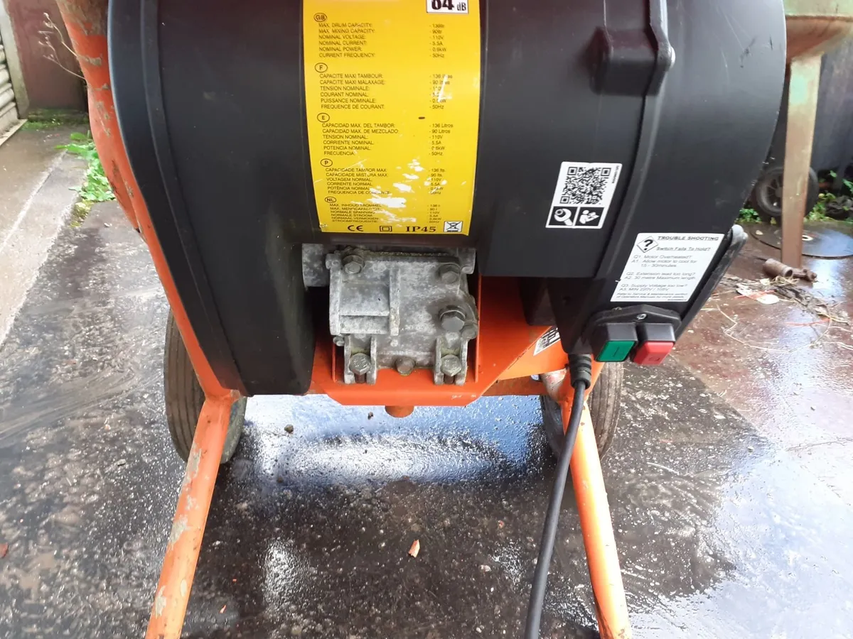 BELLE 150 MINIMIX 110V CEMENT MIXER - Image 4