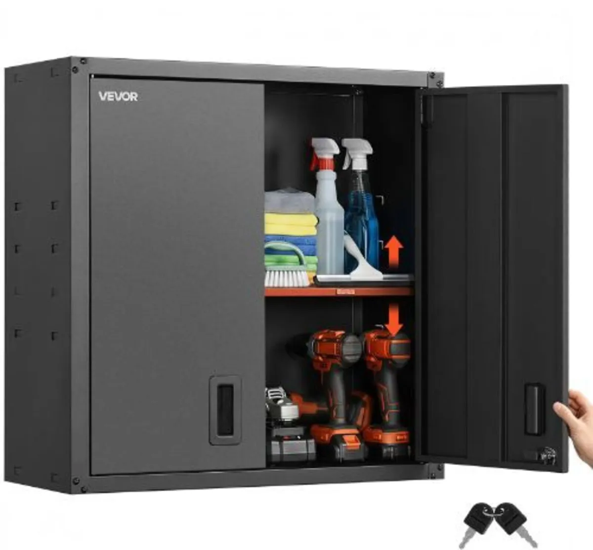 Metal Wall Cabinet, 76.2W x 31D x 76.2H cm - Image 4