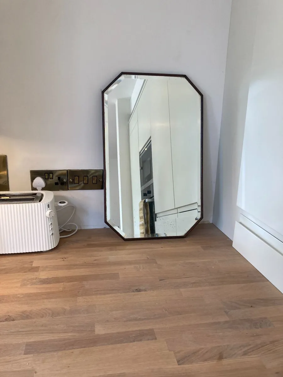 Vintage Mirror - Octagonal Bevelled Wall Mirror - Image 3