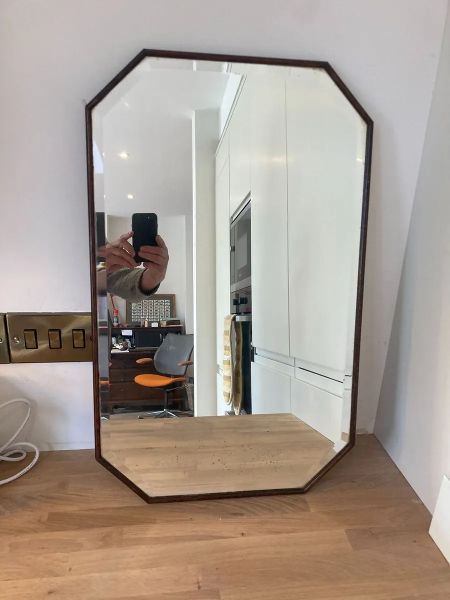 Vintage Mirror - Octagonal Bevelled Wall Mirror - Image 2