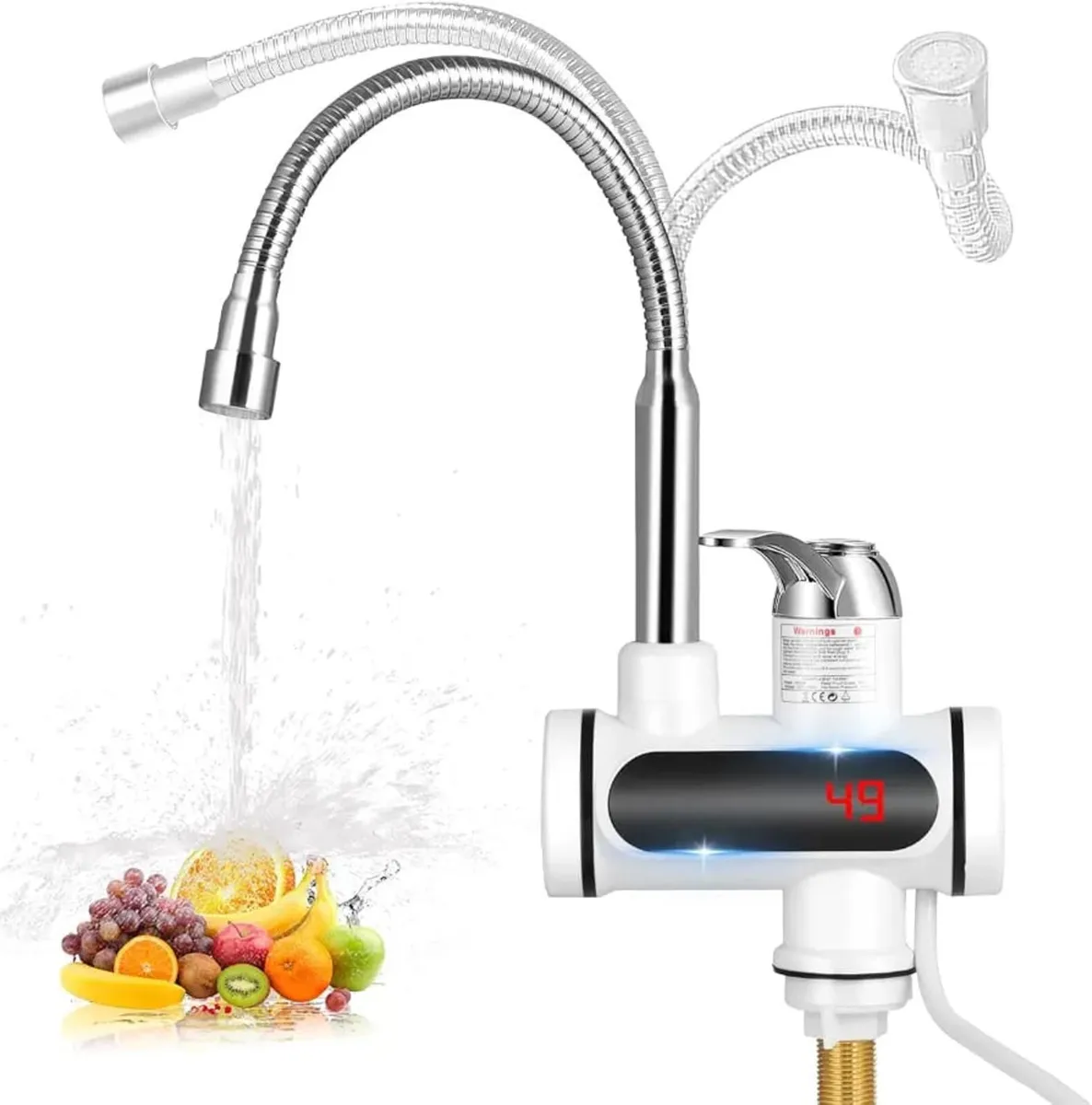 Instant Hot Water Tap, 220V 3000W Tankless Electri - Image 2