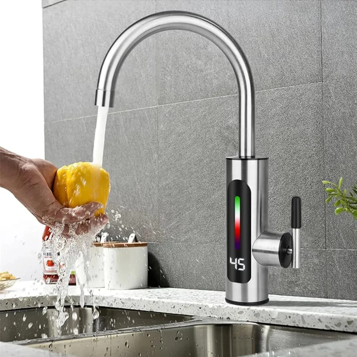 Instant Hot Water Tap, 220V 3000W Tankless Electri - Image 1