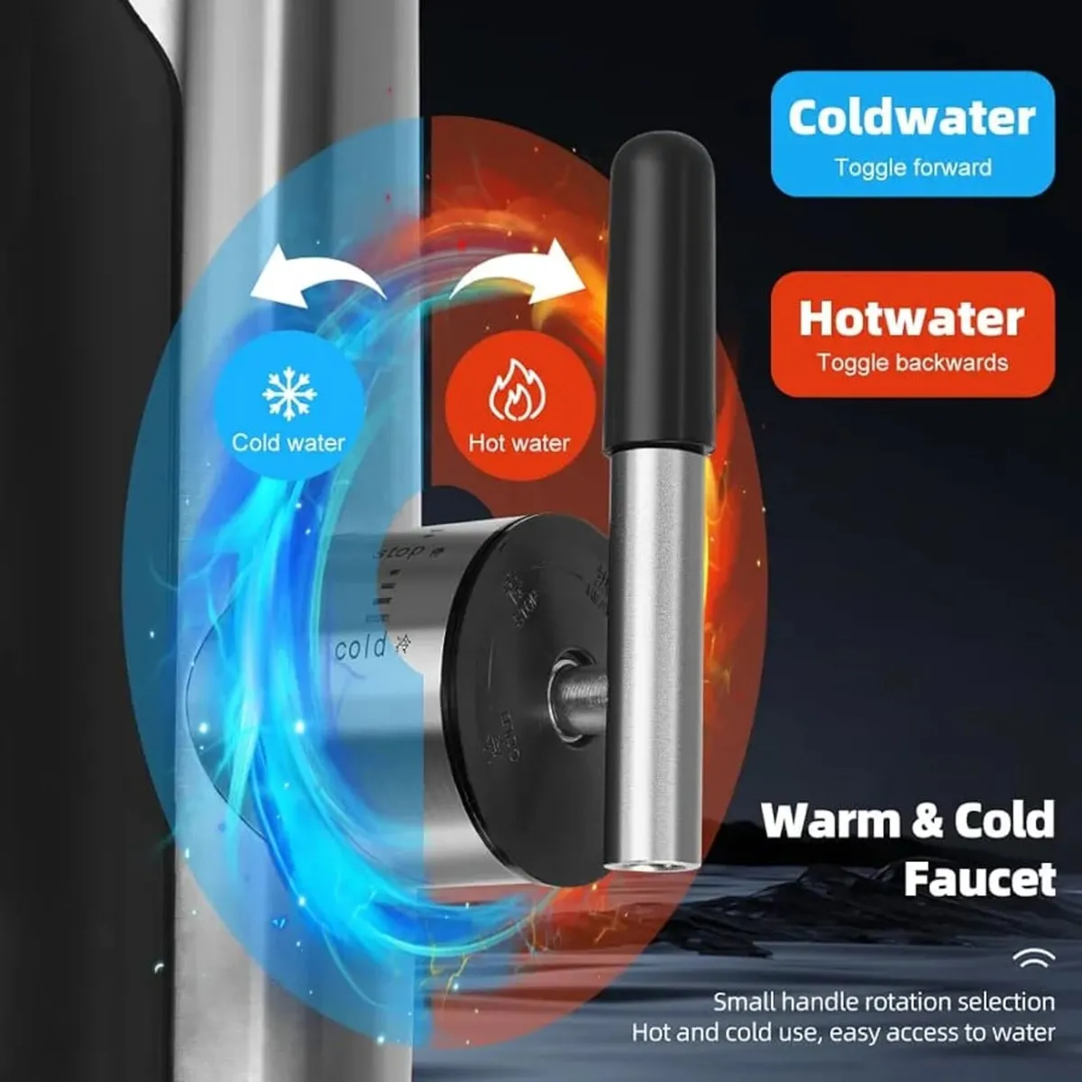 Hot Water Tap 220V 3000W, Electric Tap with LED Di - Image 4