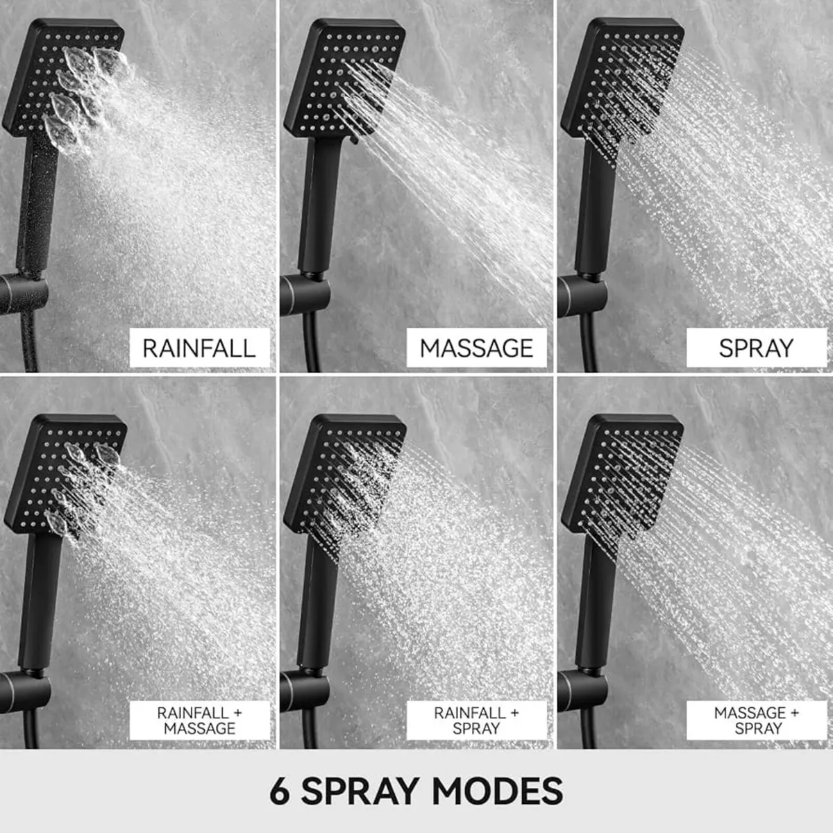 Thermostatic Shower Mixer Set with 12" Square Rain - Image 3