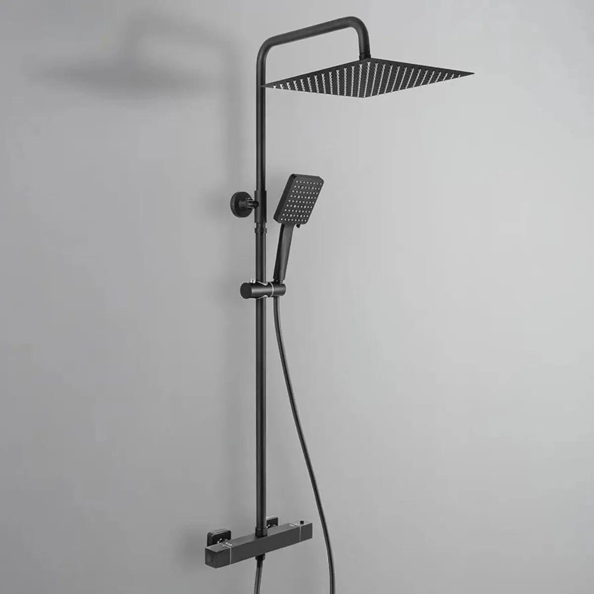 Thermostatic Shower Mixer Set with 12" Square Rain - Image 1