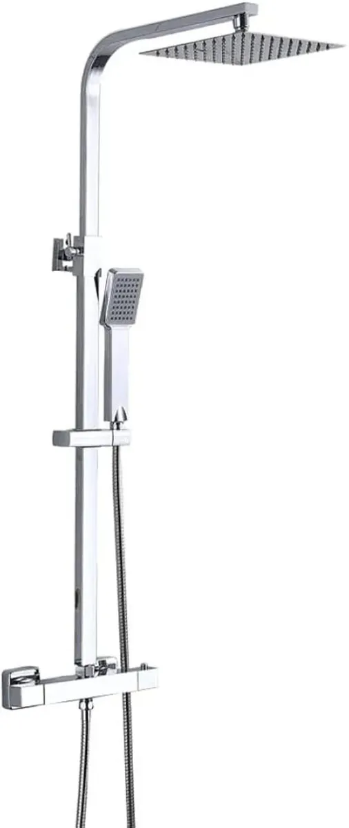 Bathroom Thermostatic Shower Mixer Set Handheld Sh - Image 1