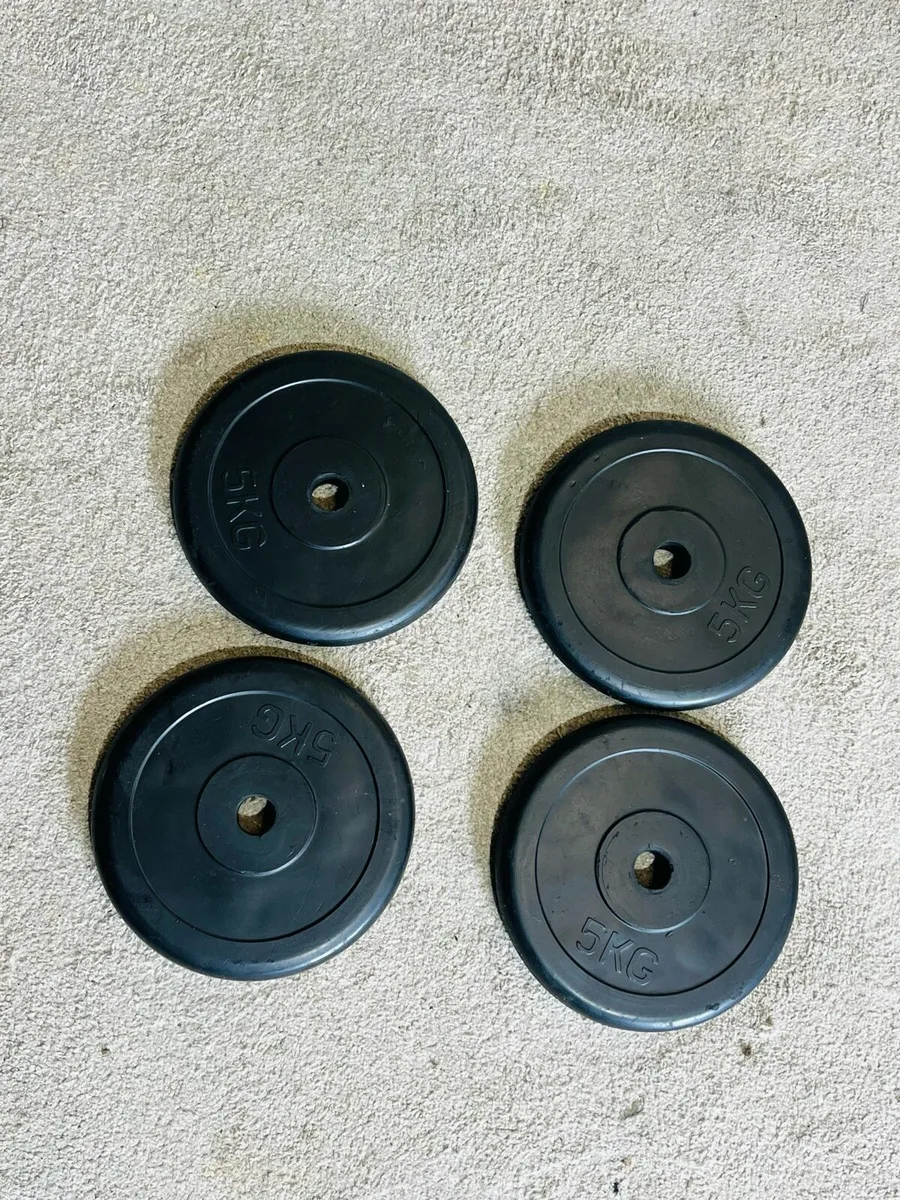 RUBBER COATED 5kgs PLATES 1” - Image 2