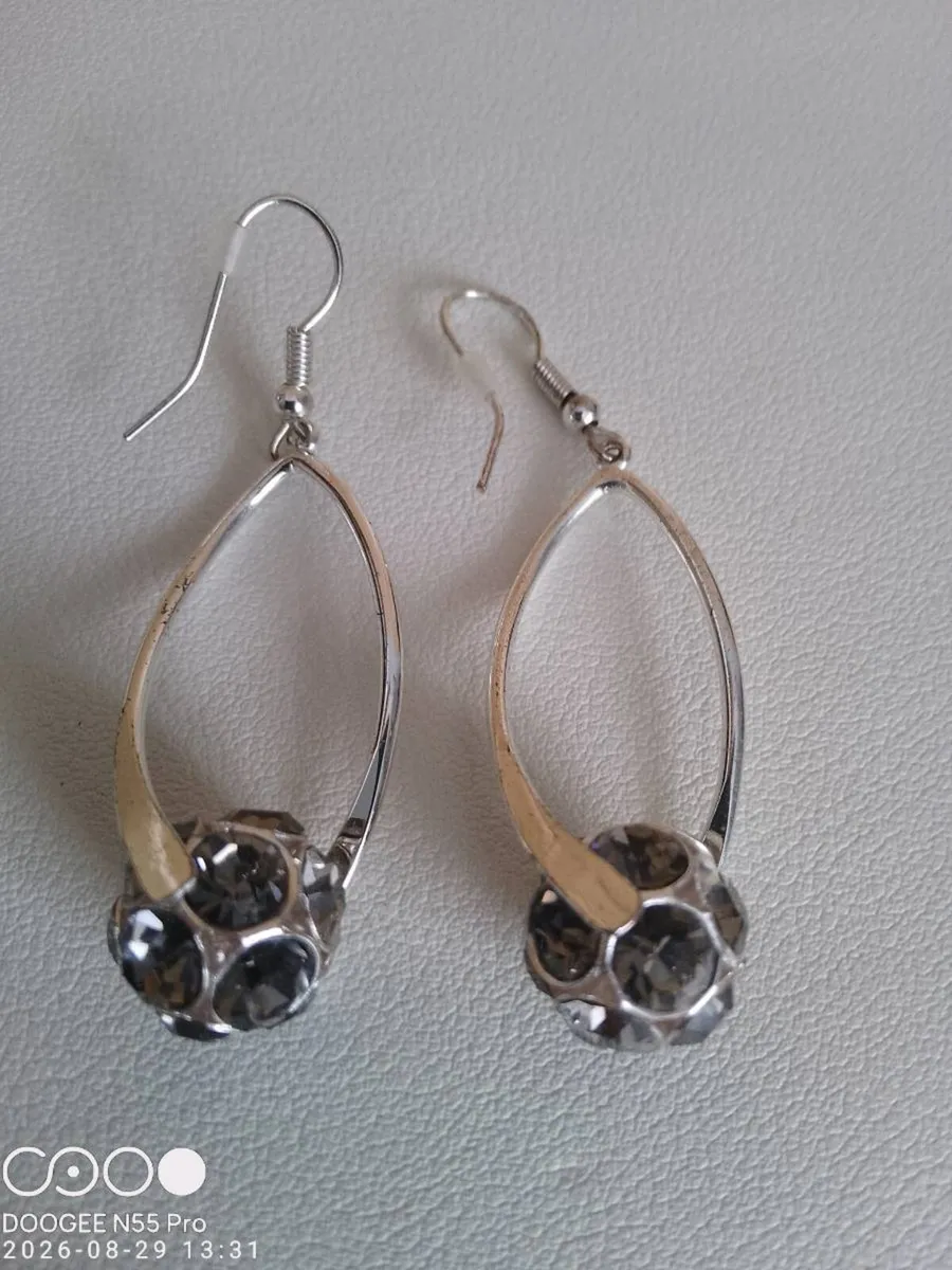 Women's Vintage Silver Earrings - Image 1
