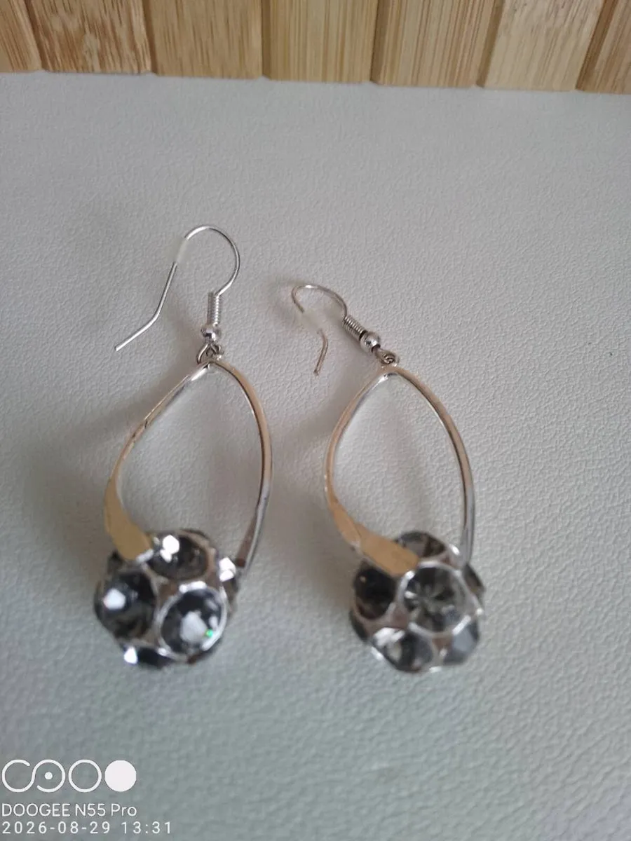 Women's Vintage Silver Earrings - Image 2