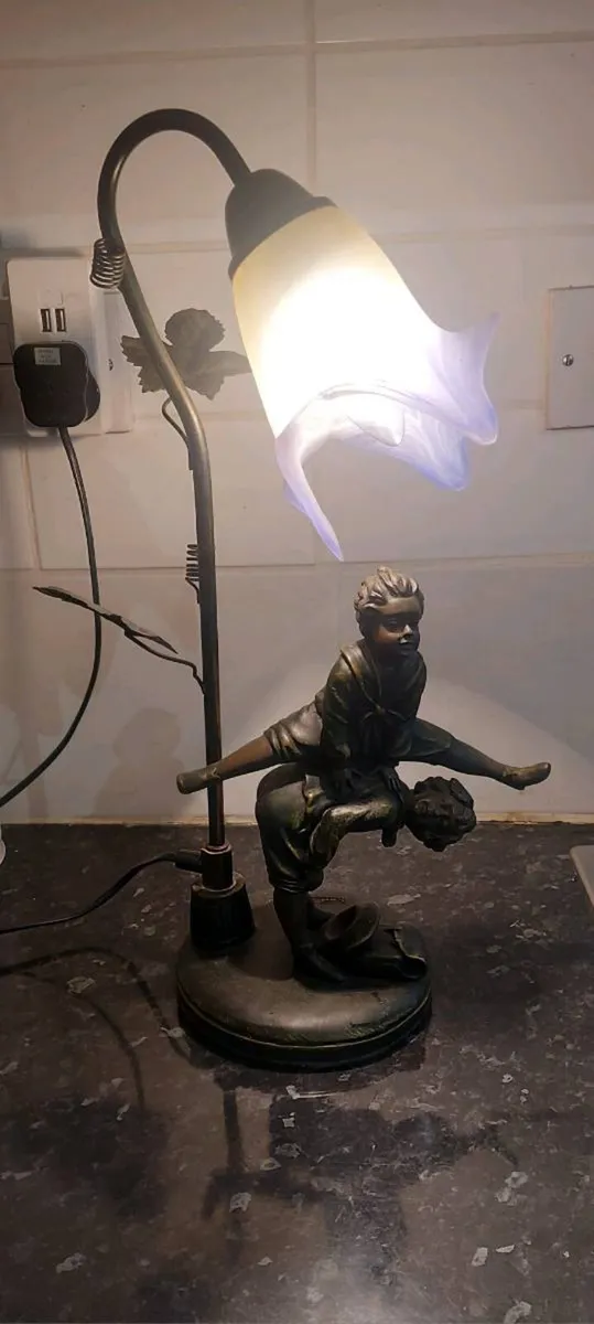 Beautiful l'art nouveau francaise table lamp - Image 2