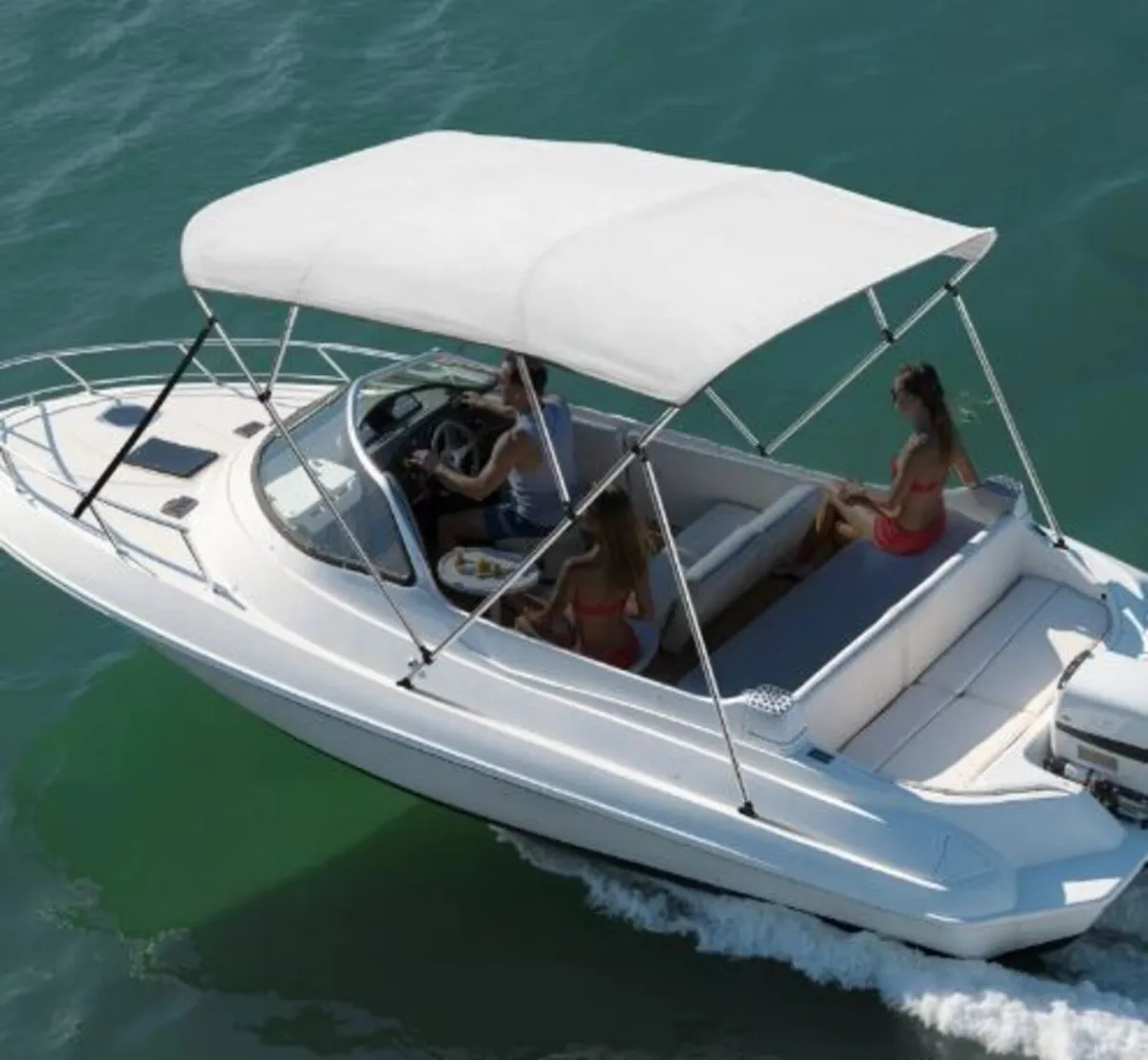 4 Bow Boat Bimini Tops, 600D Polyester Canopy - Image 3