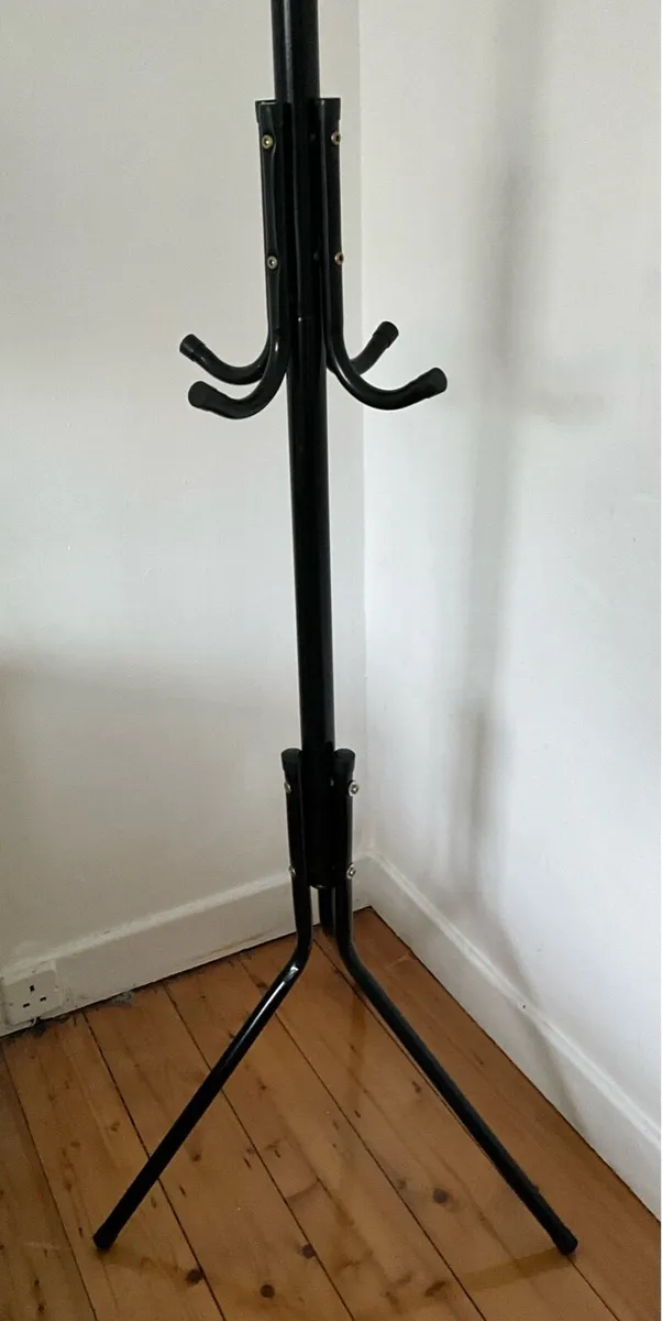 Black Metal Hat & Coat Stand - Image 1