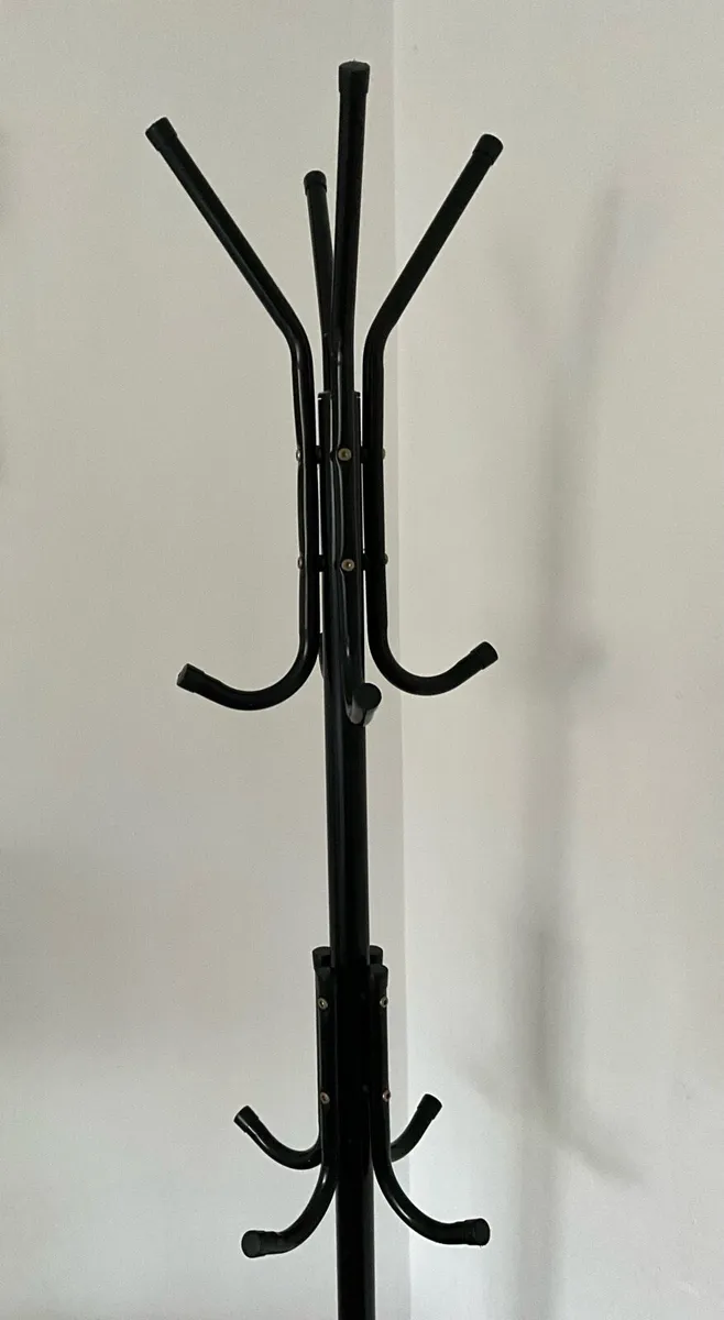 Black Metal Hat & Coat Stand - Image 2
