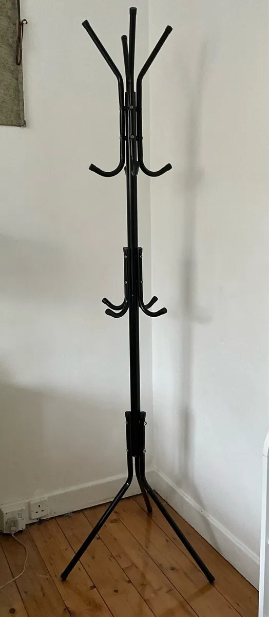 Black Metal Hat & Coat Stand - Image 3