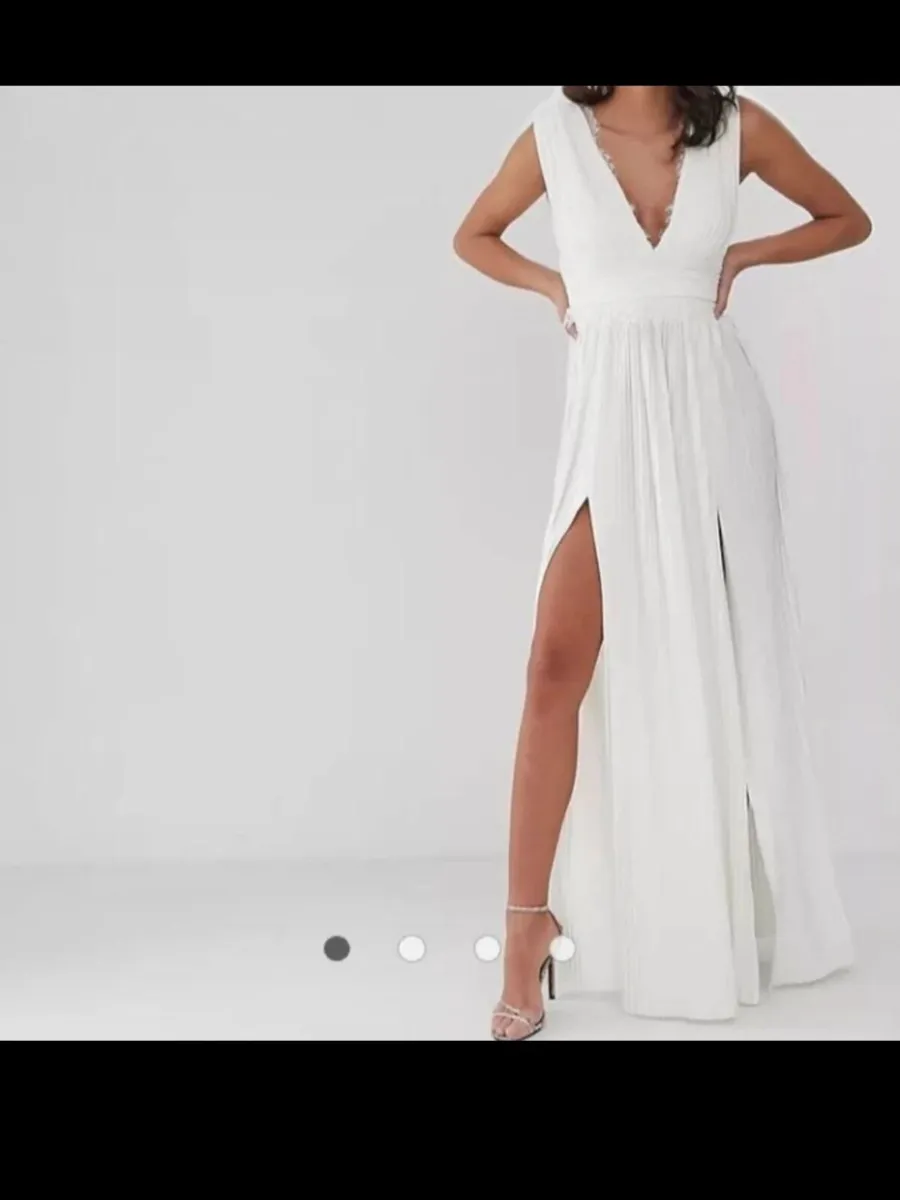 Asos off white/cream (wedding) dress - Image 1