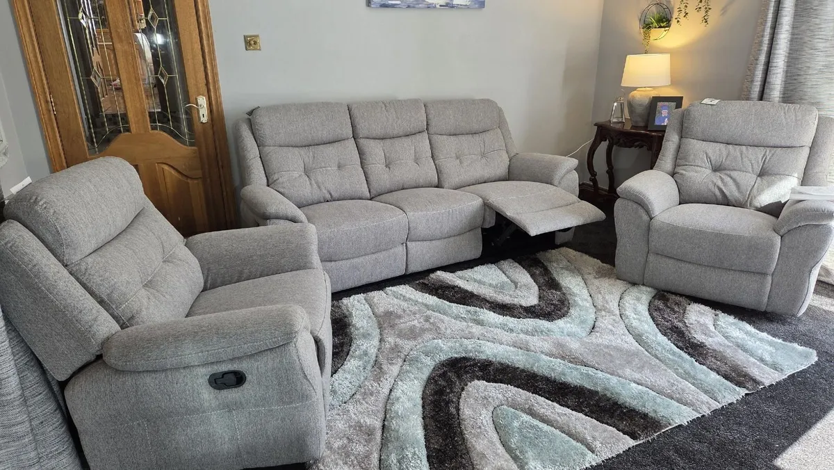 Dema Grey Reclining Sofa - Image 4