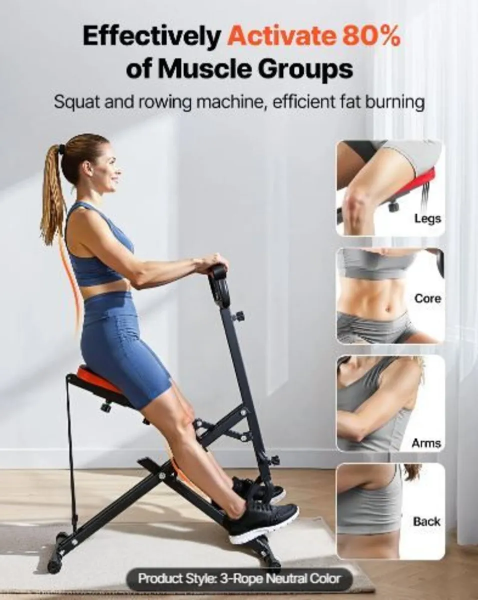 Squat Machine, Deep Squat Rowing Machine - Image 1