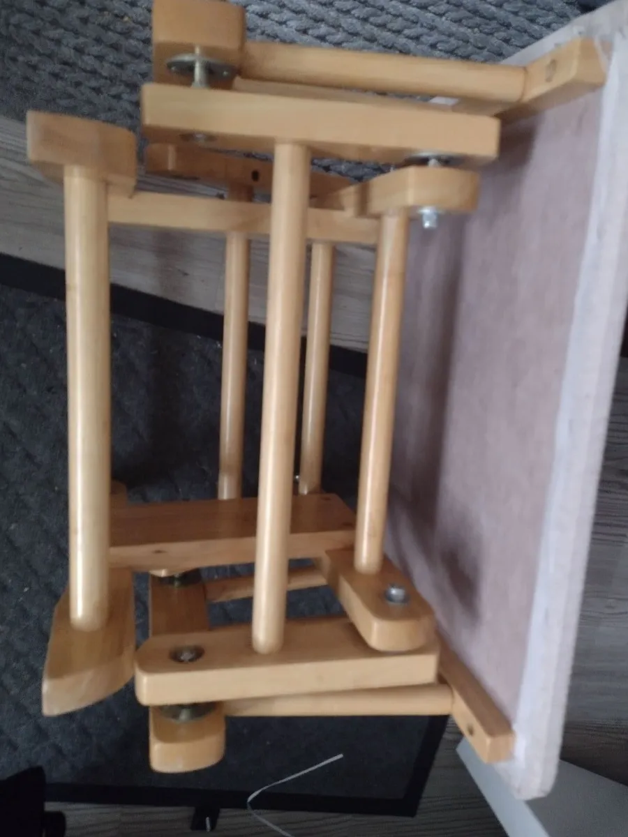 Heavy Solid Oak rocking stool/footrest - Image 2