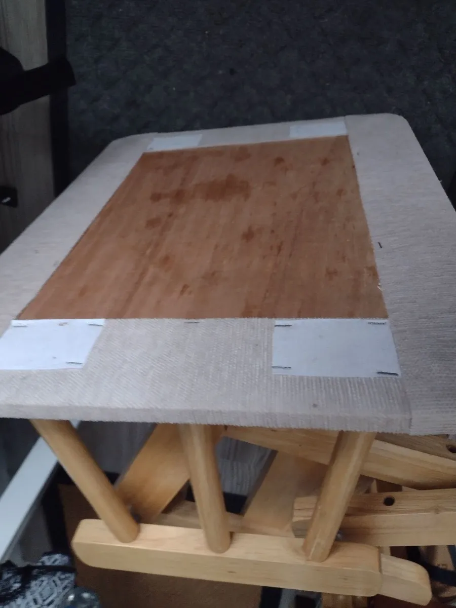 Heavy Solid Oak rocking stool/footrest - Image 1