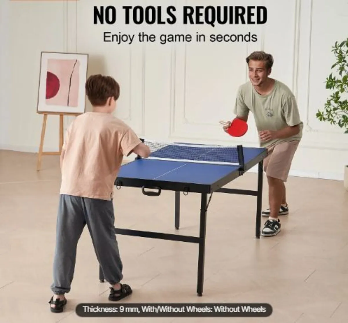 Ping Pong Table, Mid-Size Table Tennis - Image 2